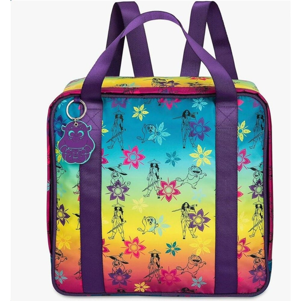 Raya and the Last Dragon Disney Girls NWT Swimsuit Swim Purple Tote Bag Backpack